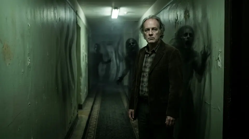 Storytelling Scene: The Room That Remembers — Scene 17 - The Room That Remembers Horror Movie Scene Still 4K Wallpaper