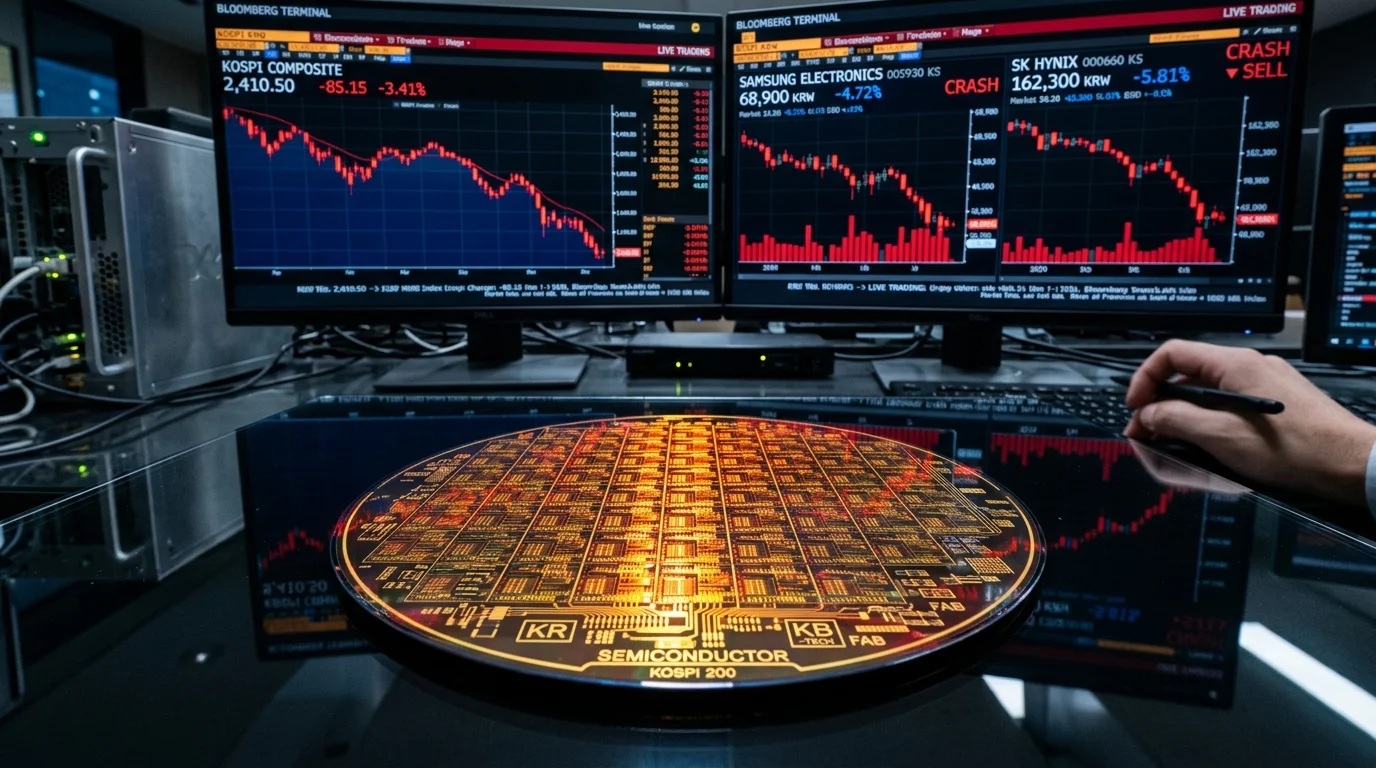 Semiconductor Silicon Wafer and Plummeting Kospi Memory Chip Stocks