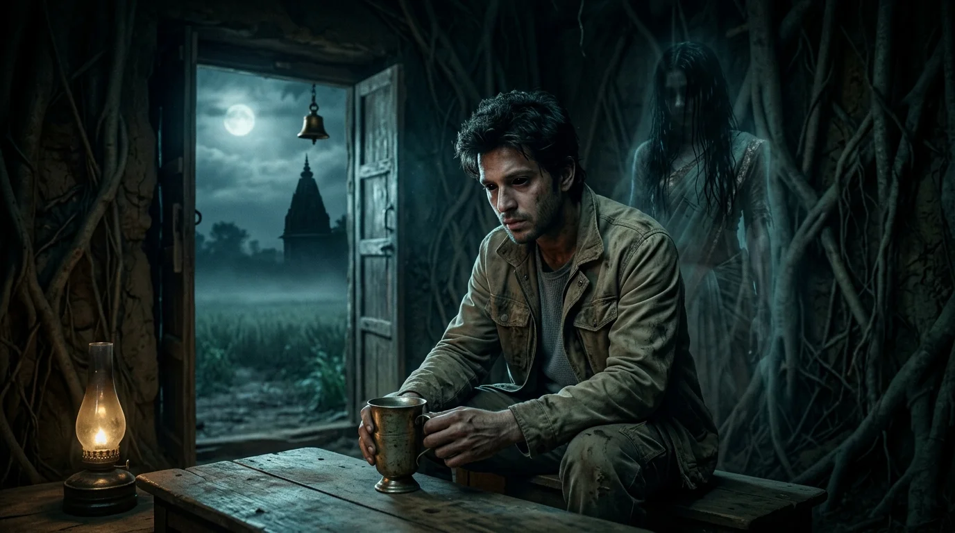 The Water in the Pot — Scene 5: The Traveler & The Final Curse - The Water in the Pot Horror Movie Scene Still 4K Wallpaper
